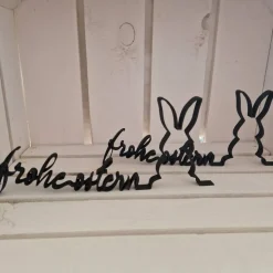Frohe Ostern Schriftzug