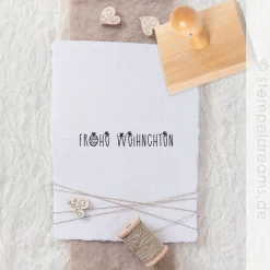 Frohe Weihnachten - Holzstempel - 60 mm x 10 mm