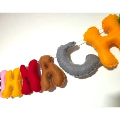 Frohe Weihnachten Buchstaben Girlande Filz Handgemacht