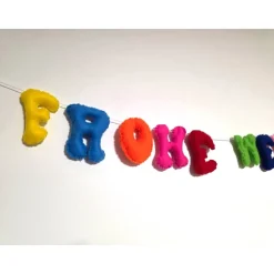 Frohe Weihnachten Buchstaben Girlande Filz Handgemacht
