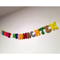 Frohe Weihnachten Buchstaben Girlande Filz Handgemacht