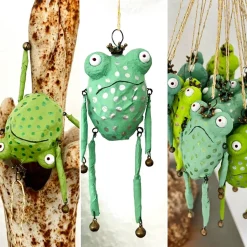 Froschglöckchen, Baumschmuck, Weihnachtsschmuck, kling Fröschchen klingelingeling, hängende Froschfigur, Chr