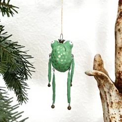 Froschglöckchen, Baumschmuck, Weihnachtsschmuck, kling Fröschchen klingelingeling, hängende Froschfigur, Chr