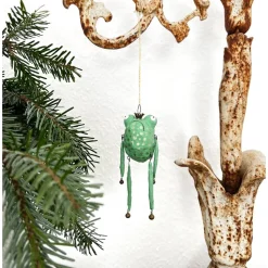 Froschglöckchen, Baumschmuck, Weihnachtsschmuck, kling Fröschchen klingelingeling, hängende Froschfigur, Chr