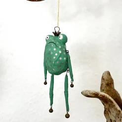Froschglöckchen, Baumschmuck, Weihnachtsschmuck, kling Fröschchen klingelingeling, hängende Froschfigur, Chr