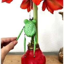 Froschglöckchen, grumpy frog, mürrischer Osterschmuck, Weihnachtsschmuck, kling Fröschchen klingelingeling