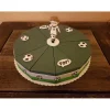 Fußball - Geschenk zum 18 Geburtstag - Geschenk Geburtstag - Grün Weiß Schwarz - Fußballfigur - Papiertorte - Tor