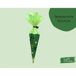 Fußball Schultüten Bastelset  |  Schultüte personalisiert | Bastelset Schultüte für Jungs | Fußball Schultüten