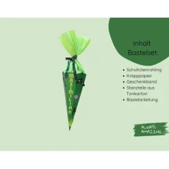 Fußball Schultüten Bastelset  |  Schultüte personalisiert | Bastelset Schultüte für Jungs | Fußball Schultüten