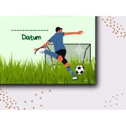 Fußball Urkunde als Mitgebsel für den Kindergeburtstag | Geschenktüte für Kinder | Fußballturnier