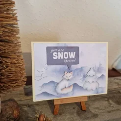 Fuchs - Weihnachtskarte - Berge - you are Snow special