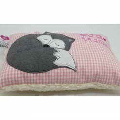 Fuchs Füchslein Namenskissen Taufkissen Kuschelkissen Kindergartenkissen Geburtsgeschenk