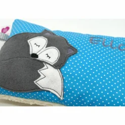 Fuchs Füchslein Namenskissen Taufkissen Kuschelkissen Kindergartenkissen Geburtsgeschenk