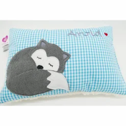 Fuchs Füchslein Namenskissen Taufkissen Kuschelkissen Kindergartenkissen Geburtsgeschenk