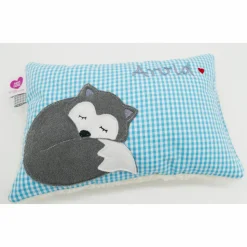 Fuchs Füchslein Namenskissen Taufkissen Kuschelkissen Kindergartenkissen Geburtsgeschenk