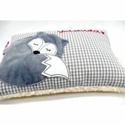 Fuchs Füchslein Namenskissen Taufkissen Kuschelkissen Kindergartenkissen Geburtsgeschenk