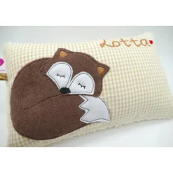 Fuchskissen Fuchs Fox Namenskissen Taufkissen Kuschelkissen Kindergartenkissen Geburtsgeschenk