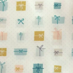Furoshiki, gesäumt, 73cm x 73 cm, nachhaltige Geschenkverpackung aus Designerstoff