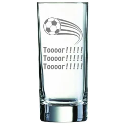 Fussball  Longdrinkglas 33cl graviert