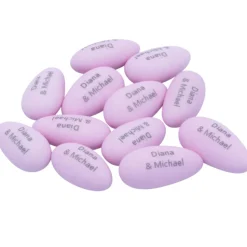 200g Hochzeitsmandeln / Taufmandeln / Zucker-Mandeln mit eigenem Text • »personalisiert«