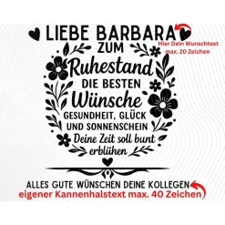 Garten Gießkanne für Rentner , Ruhestand Geschenk zum Renteneintritt Landhaus