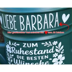 Garten Gießkanne für Rentner , Ruhestand Geschenk zum Renteneintritt Landhaus