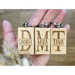 Gastgeschenk Erinnerung Hochzeit für die Gäste ,Schlüsselanhänger mit Namen personalisiert, Anhänger Schlüssel