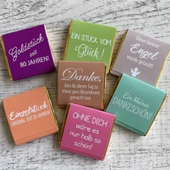 Gastgeschenk Geburtstag | Schokolade Schokotäfelchen | personalisiert + Foto
