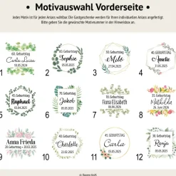 Gastgeschenk Geburtstag | Schokolade Schokotäfelchen | personalisiert