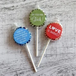 Gastgeschenk Hochzeit | Lolli Bonbon Lutscher | personalisiert
