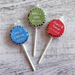 Gastgeschenk Hochzeit | Lolli Bonbon Lutscher | personalisiert