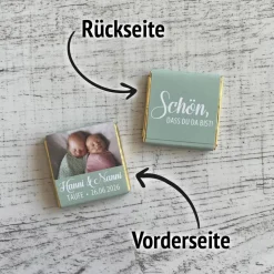 Gastgeschenk Hochzeit | Schokolade Schokotäfelchen | personalisiert + Foto