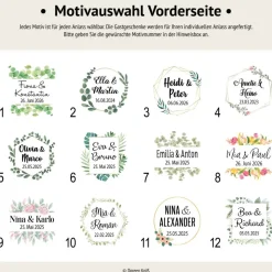 Gastgeschenk Hochzeit | Schokolade Schokotäfelchen | personalisiert