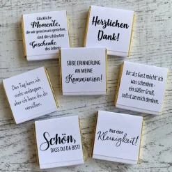 Gastgeschenk Hochzeit | Schokolade Schokotäfelchen | personalisiert