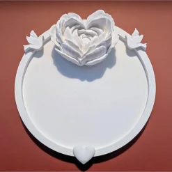 Gastgeschenk Hochzeit personalisiert – Deko mit Namen & Datum – Herz oder Rose – Geschenk für Hochzeitsgäste und liebevo