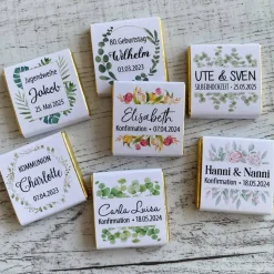 Gastgeschenk Jugendweihe | Schokolade Schokotäfelchen | personalisiert