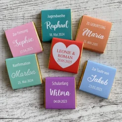 Gastgeschenk Jugendweihe | Schokolade Schokotäfelchen | personalisiert