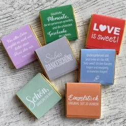 Gastgeschenk Kommunion | Schokolade Schokotäfelchen | personalisiert + Foto