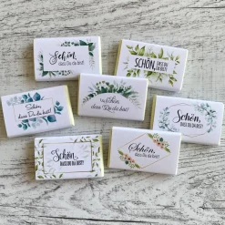 Gastgeschenk Kommunion | Schokolade Schokotafel Vollmilch | Schön, dass Du da bist!