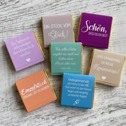 Gastgeschenk Konfirmation Firmung | Schokolade Schokotäfelchen | personalisiert