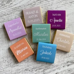 Gastgeschenk Konfirmation Firmung | Schokolade Schokotäfelchen | personalisiert
