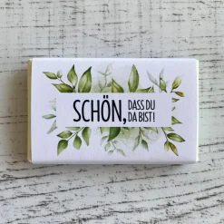 Gastgeschenk Konfirmation Firmung | Schokolade Schokotafel Vollmilch | Schön, dass Du da bist!