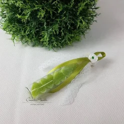 Gastgeschenk mit 5 Seifenherzen i. Reagenzglas GRÜN - LEMONGRAS