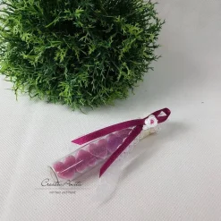 Gastgeschenk mit 5 Seifenherzen i. Reagenzglas Beere - Schwarze Johannisbeere