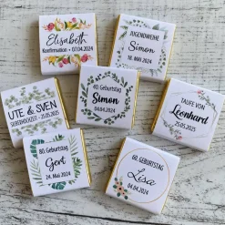 Gastgeschenk Taufe | Schokolade Schokotäfelchen | personalisiert