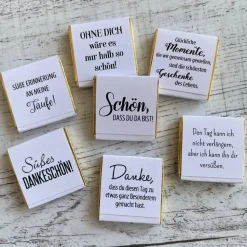 Gastgeschenk Taufe | Schokolade Schokotäfelchen | personalisiert