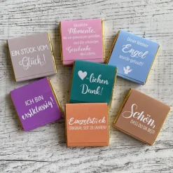 Gastgeschenk Taufe | Schokolade Schokotäfelchen | personalisiert