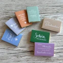 Gastgeschenk Taufe | Schokolade 10g Schokotafel Vollmilch | personalisiert + Foto