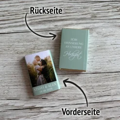 Gastgeschenk Taufe | Schokolade 10g Schokotafel Vollmilch | personalisiert + Foto