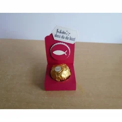 Gastgeschenk zur Kommunion Konfirmation Junge Fisch Taufe Gastgeschenke Goodies Goodie Verpackung Deko